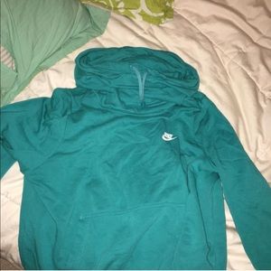 rarely worn turquoise nike hoodie